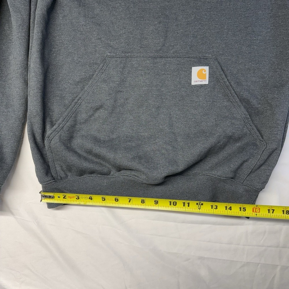 Carhartt Men's Rain Defender Mid 1889 Graphic Sweatshirt Hoodie Gray SMALL - Picture 5 of 10